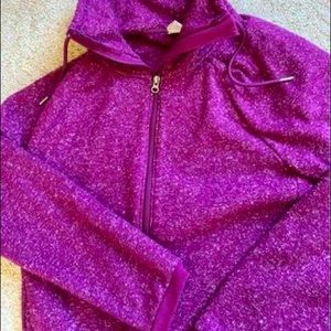 Purple Active wear zip up